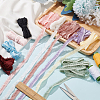BENECREAT 10Pcs 10 Colors Nylon Elastic Flower Edge Lace Trim Ribbons DIY-BC0013-31-5