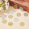 SUPERFINDINGS 50Pcs 2 Colors Brass Pendants KK-FH0002-06-5