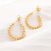 PVD Vacuum Plating 304 Stainless Steel Half Hoop Earrings EJEW-H100-11C-G-3