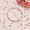 Beebeecraft 100Pcs 2 Colors Brass Crimp Beads KK-BBC0014-30-4