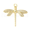 Brass Micro Pave Cubic Zirconia Pendants KK-D357-07E-G-1