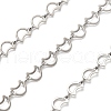 304 Stainless Steel Moon Link Chains CHS-A016-73P-A-1