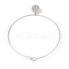 Brass with ABS Imitation Pearl Charm Necklace BJEW-Q350-05D-P-3