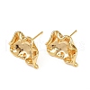 Brass Stud Earrings Findings KK-B137-14G-1