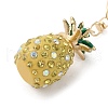 Pineapple Plastic with Rhinestone Pendant Keychain KEYC-G063-01A-3