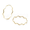 Ion Plating(IP) 304 Stainless Steel Wave Finger Rings X-RJEW-G298-01G-1