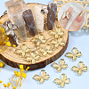 HOBBIESAY 30Pcs 6 Sqtyle Alloy Cabochons MRMJ-HY0002-35-4