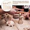 Wood Clay Modeling Tools Sets DIY-WH0195-04-6