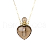 Natural Smoky Quartz Perfume Bottle Pendant Necklace PW-WG2A891-02-1