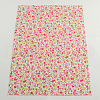 Flower Printed DIY Cloth Picture Stickers DIY-Q002-03C-1