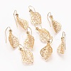 Brass Earring Hooks KK-O115-09G-2