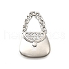 Brass Micro Pave Cubic Zirconia Pendants KK-C096-12P-1