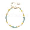 Natural Mixed Gemstone Beaded Bracelets BJEW-JB11763-3