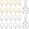BENECREAT 20 Pairs 2 Colors Brass Earring Hooks KK-BC0007-63-1