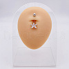 316L Surgical Stainless Steel Belly Rings WGDD0AB-16-1