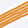 Opaque Solid Color Glass Beads Strands X-GLAA-S178-14A-05-1