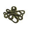 Octopus Tibetan Style Alloy Pendants TIBEP-R344-43AB-LF-2