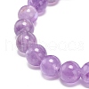 Natural Amethyst Beaded Stretch Bracelet BJEW-JB08879-05-5