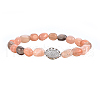 Natural Mixed Stone Beaded Stretch Bracelets Set SJEW-H584-17-2