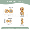   24Pcs 6 Styles Brass Beads FIND-PH0021-49-2