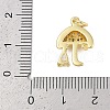 Rack Plating Brass Micro Pave Cubic Zirconia Pendants KK-R166-02G-03-3