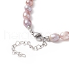 Natural Pearl Beaded Necklace for Women NJEW-JN04188-03-5