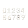Tarnish Resistant 201 Stainless Steel Number Charms STAS-S035-M-1