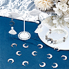 SUNNYCLUE 60Pcs 201 Stainless Steel Connector Charms STAS-SC0008-88-4
