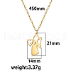 Stainless Steel Mother Child Silhouette Mama Pendant Necklaces for Women WI4645-1-3