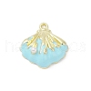 Alloy Enamel Pendants PALLOY-R151-39G-03-1