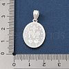 999 Fine Silver Religious Medal Pendants STER-C006-02S-3