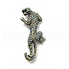 Alloy Rhinestone Brooches JEWB-P013-19AS-1