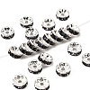 Brass Rhinestone Spacer Beads X-RB-A014-Z8mm-18S-1