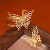 Hollow Butterfly Alloy Cuff Bangle & Cuff Rings Sets FS-WGDEE03-01-4