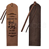 Cowhide Leather Labels AJEW-WH0386-0023-8