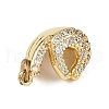 Brass Micro Pave Cubic Zirconia Pendants KK-S526-14G-D-2