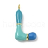 Brass Enamel Pendants X-KK-E093-03G-L-1