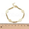 304 Stainless Steel Link & Charm Bracelets for Women BJEW-Z133-04G-3