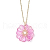 Glass Pendant Necklaces NJEW-MZ00112-06-2