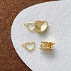 Brass Interlocking Clasps KK-Z105-03G-1
