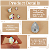 Glass Rhinestine Cabochons RGLA-FG0001-27-4