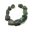 Raw Rough Natural Green Aventurine Beads Strands G-Z087-B05-3