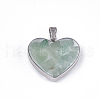Natural Green Aventurine Pendants STAS-T043-01I-1