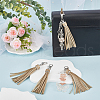 SUNNYCLUE 4Pcs PU Leather Pendant Decorations AJEW-SC0003-23A-4