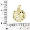 Brass Micro Pave Cubic Zirconia Pendants KK-D317-137G-3