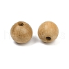 Natural Wood Beads WOOD-C019-10mm-01-2