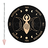 CRASPIRE 1Pc Cone/Spike/Pendulum Natural Rose Quartz Stone Pendants DIY-CP0007-74B-1