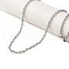 202 Stainless Steel Cable Chain Necklaces STAS-A100-11P-1