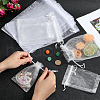 SOFPLATE 100Pcs 3 Styles Large Organza Pouches Portable Shoes Bag Travel Storage Drawstring Bags OP-SP0001-05-3