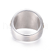 304 Stainless Steel Wide Band Rings RJEW-D073-02-ASG-3